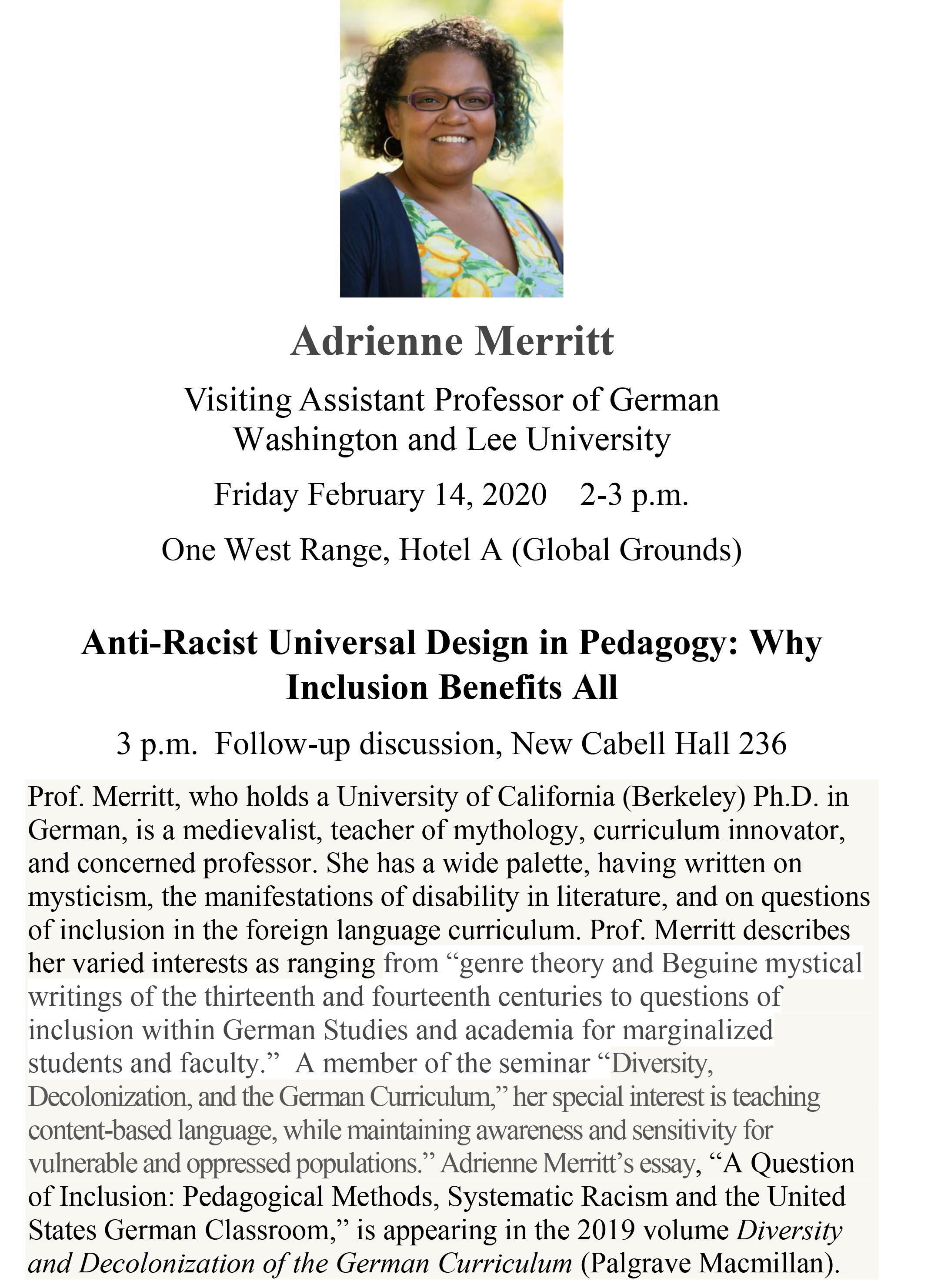 Anti-Racist Universal Design in Pedagogy